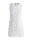CLYDE LASER-CUT DENIM DRESS-OFF WHITE-ALICE + OLIVIA