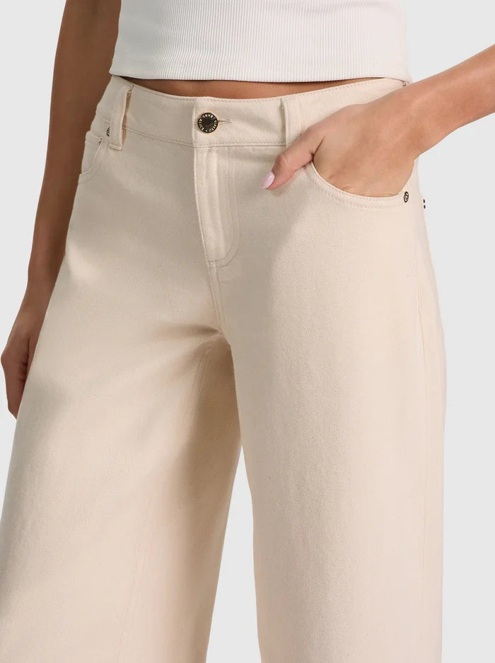 CLAYTON CUFFED JEAN-NATURAL-ALICE + OLIVIA