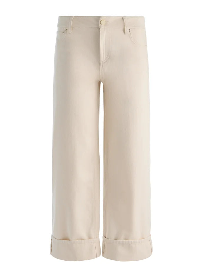 CLAYTON CUFFED JEAN-NATURAL-ALICE + OLIVIA