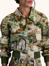 WILLARD DENIM AVIATOR JACKET-TERRAIN LG-ALICE + OLIVIA