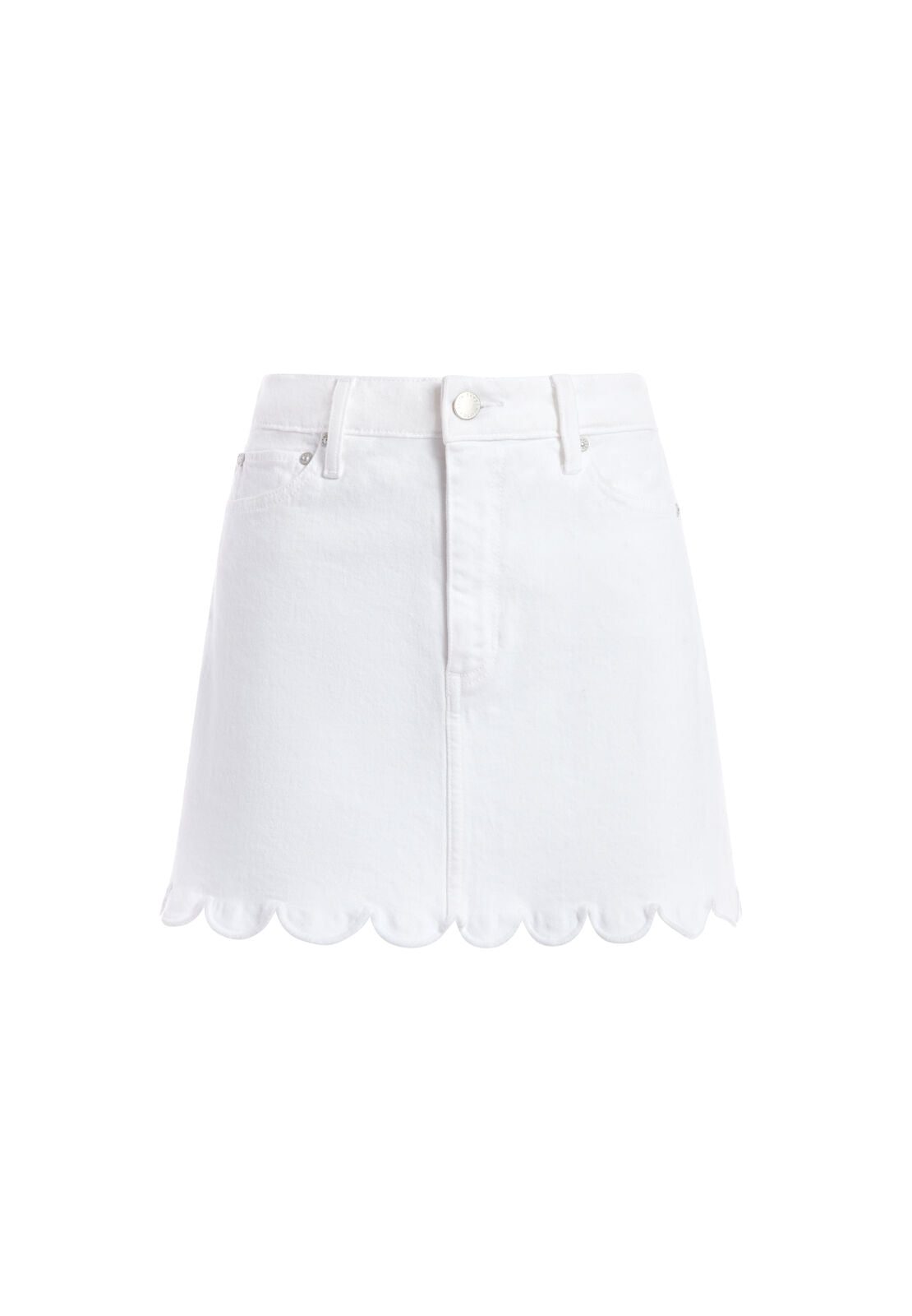 GOOD HIGH RISE SCALLOP MINI SKIRT