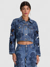 CHLOE DENIM JACKET-BROOKLYN BLUE-ALICE + OLIVIA