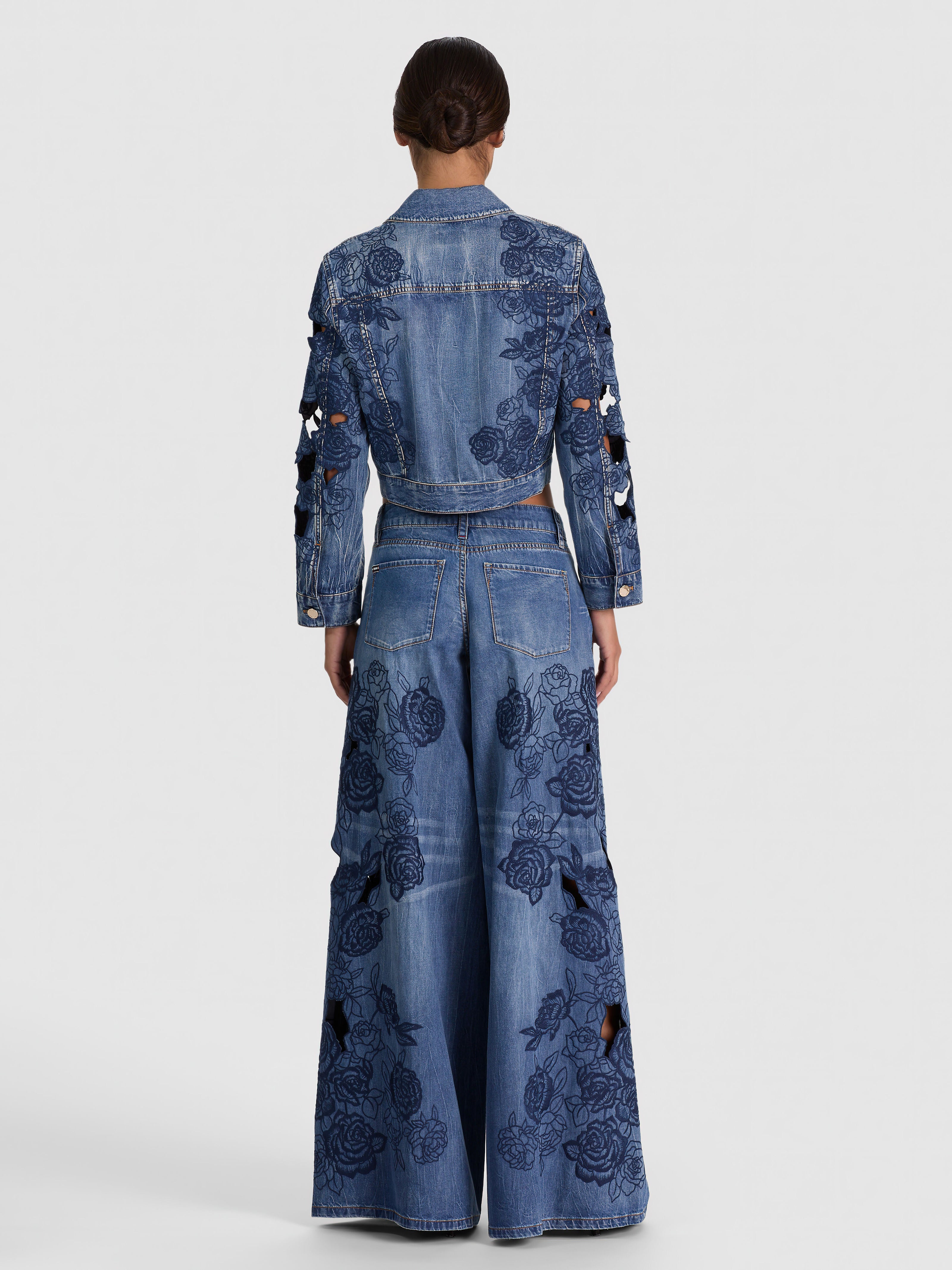 CHLOE DENIM JACKET-BROOKLYN BLUE-ALICE + OLIVIA