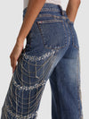 ROXIE EMBELLISHED JEAN-ALICE + OLIVIA