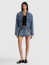 LEROY CROPPED DENIM AVIATOR JACKET-FLORENCE VINTAGE BLUE-ALICE + OLIVIA