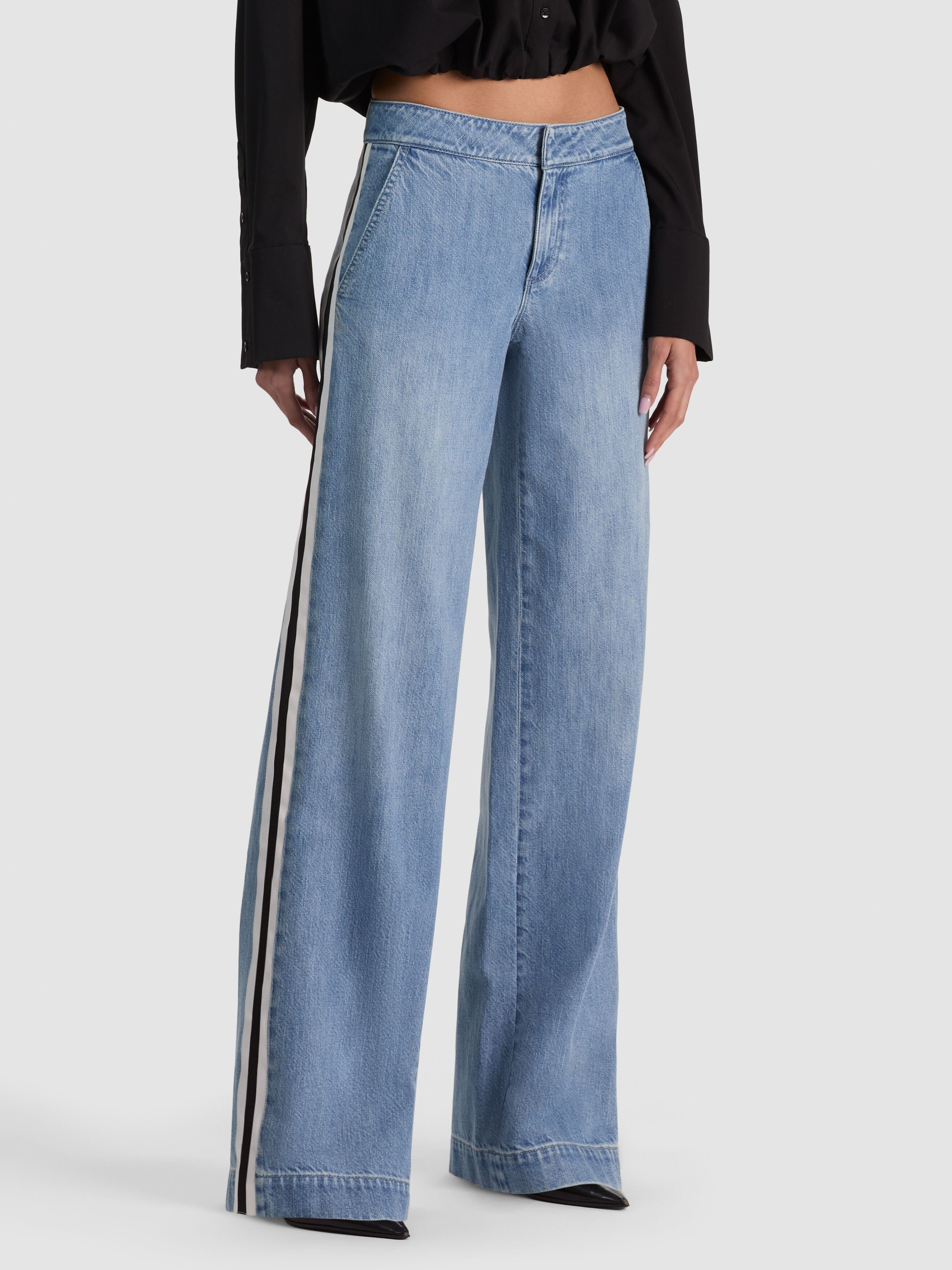 XANDER RACING STRIPE JEAN-ALICE + OLIVIA