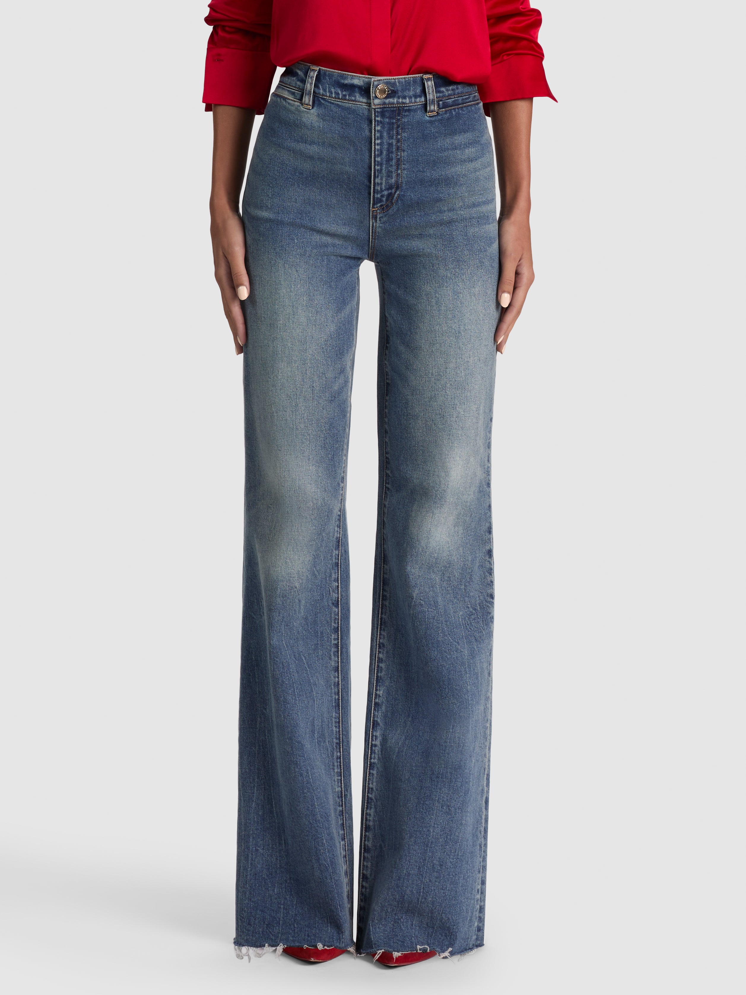 GORGEOUS JEAN-FLORENCE VINTAGE BLUE-ALICE + OLIVIA