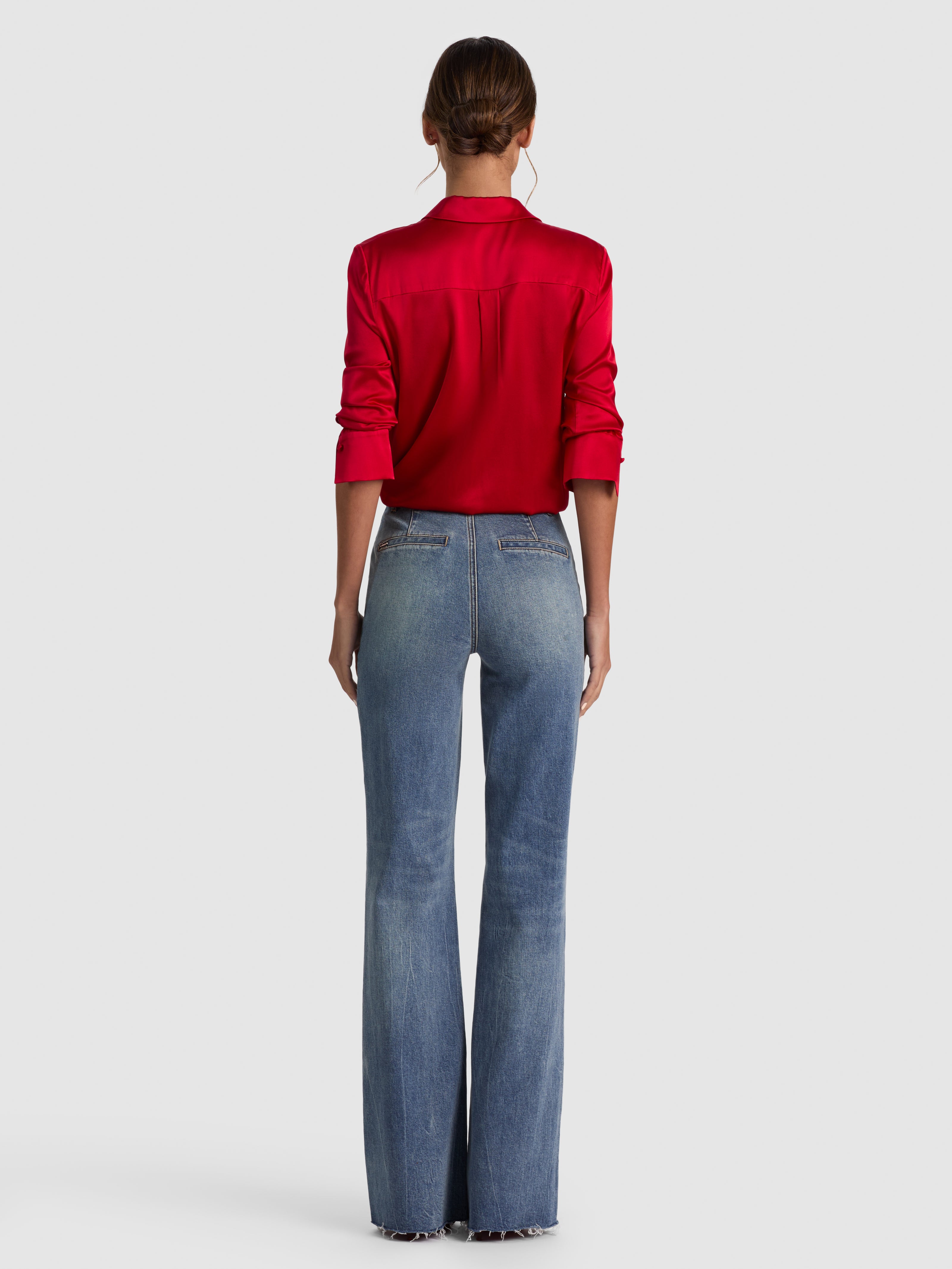 GORGEOUS JEAN-FLORENCE VINTAGE BLUE-ALICE + OLIVIA