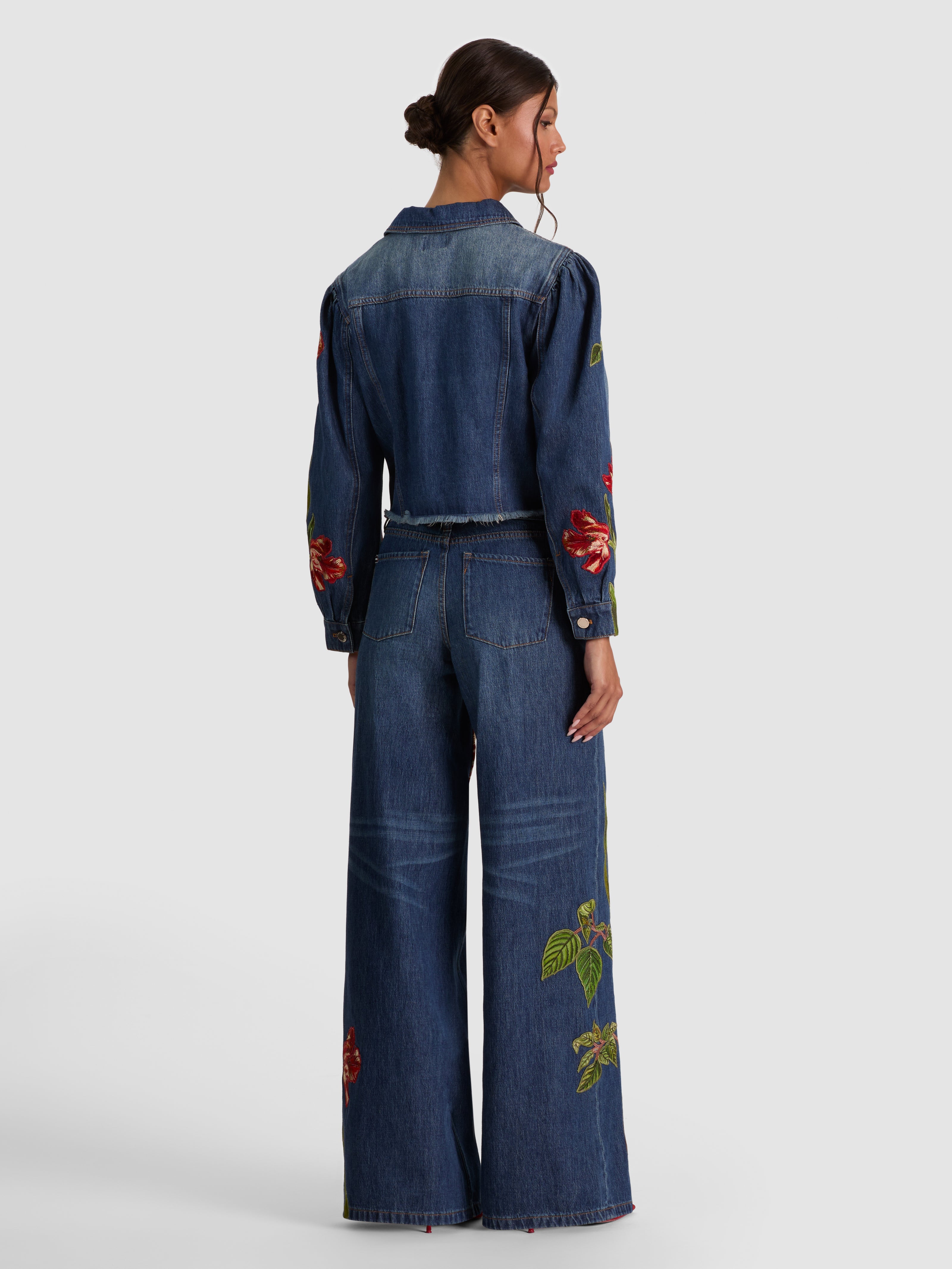 AMAZING EMBROIDERED JEAN-ALICE + OLIVIA
