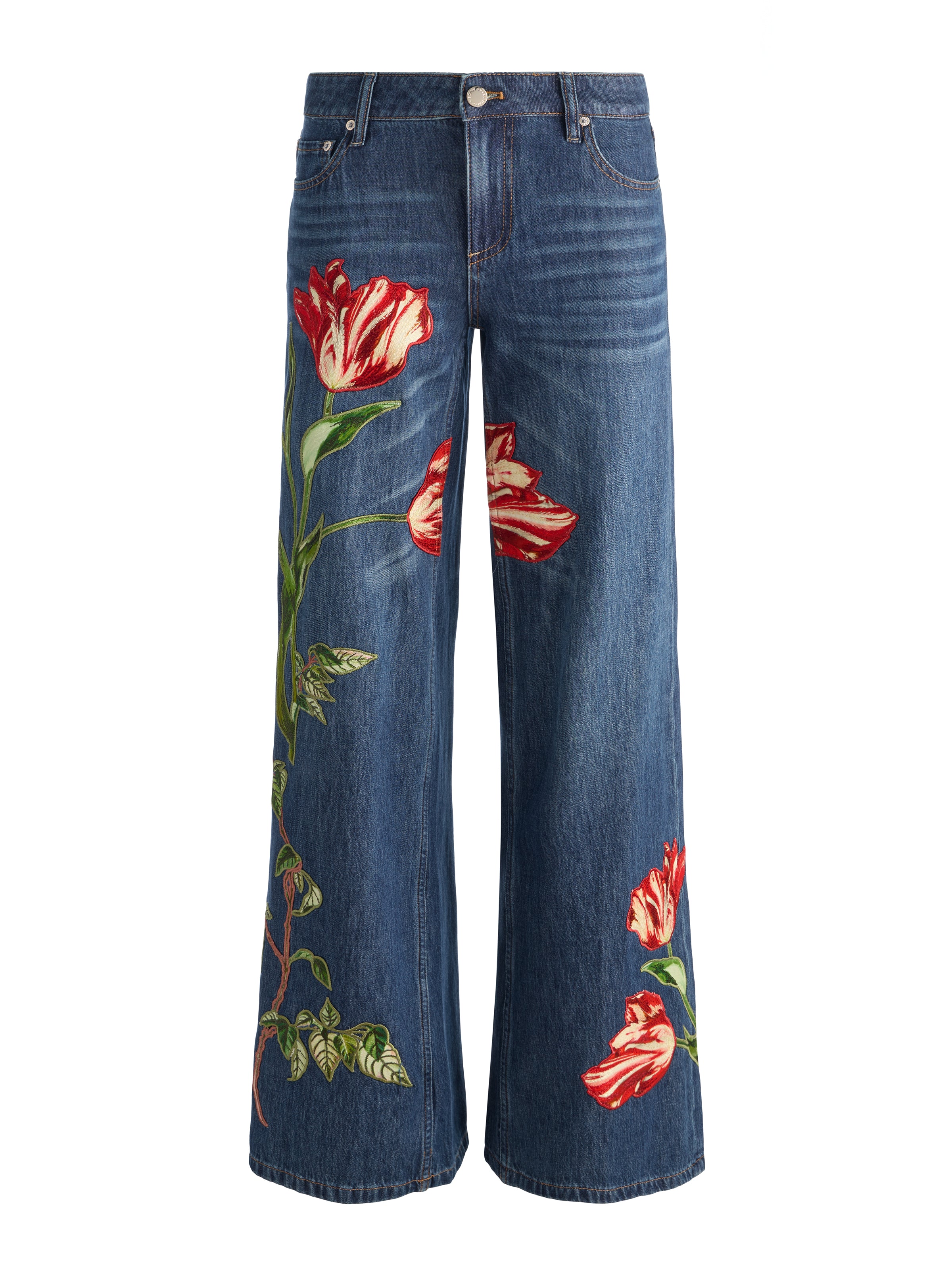 AMAZING EMBROIDERED JEAN-ALICE + OLIVIA