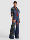 ELIJAH EMBROIDERED DENIM JACKET- FREYJA BLUE/SOFT TULIP-ALICE + OLIVIA