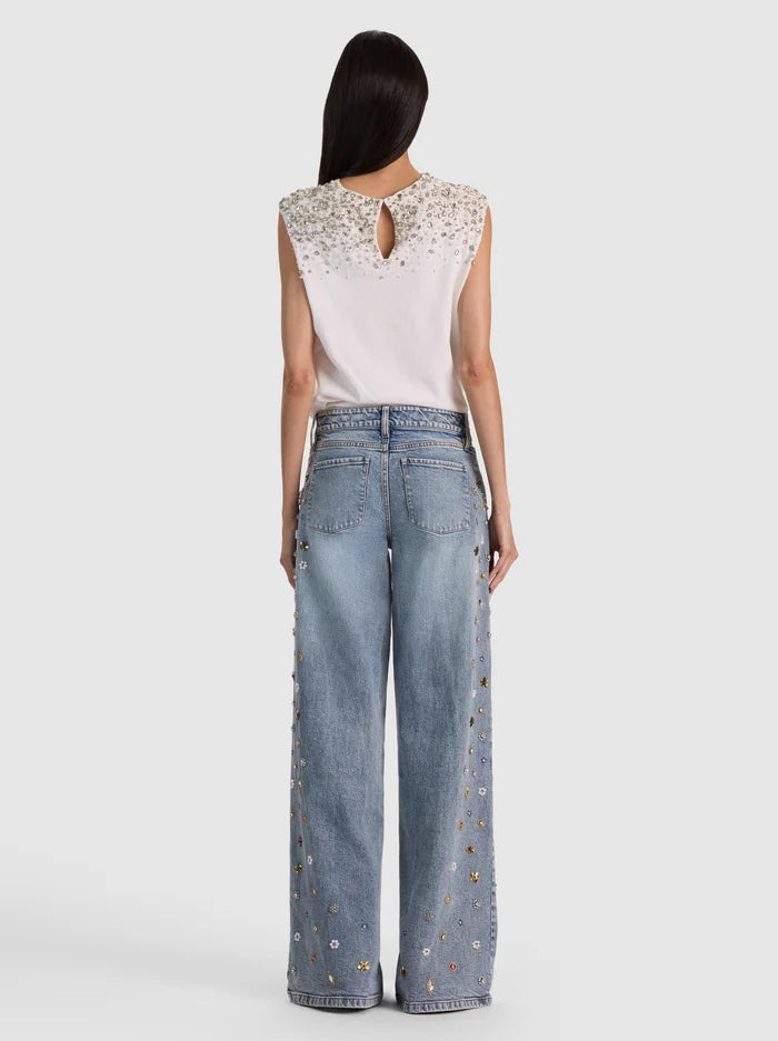 AMAZING EMBELLISHED JEAN-ALICE + OLIVIA