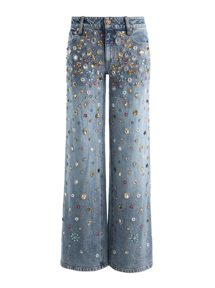 AMAZING EMBELLISHED JEAN-ALICE + OLIVIA