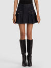 TRINITY DENIM RUFFLE SKIRT-ALICE + OLIVIA