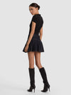 TRINITY DENIM RUFFLE SKIRT-DARK RINSE-ALICE + OLIVIA
