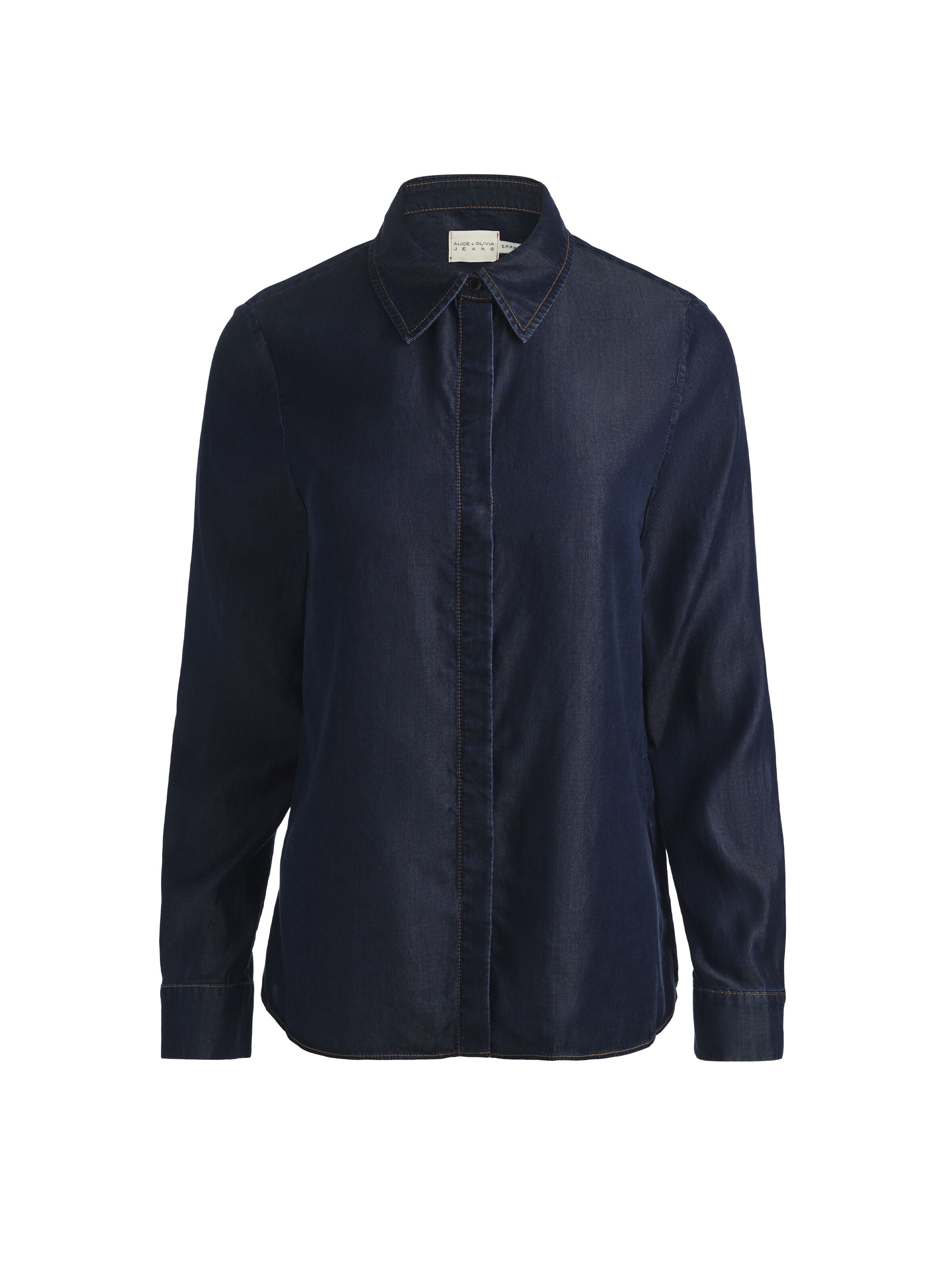 WILLA DENIM BLOUSE-ALICE + OLIVIA