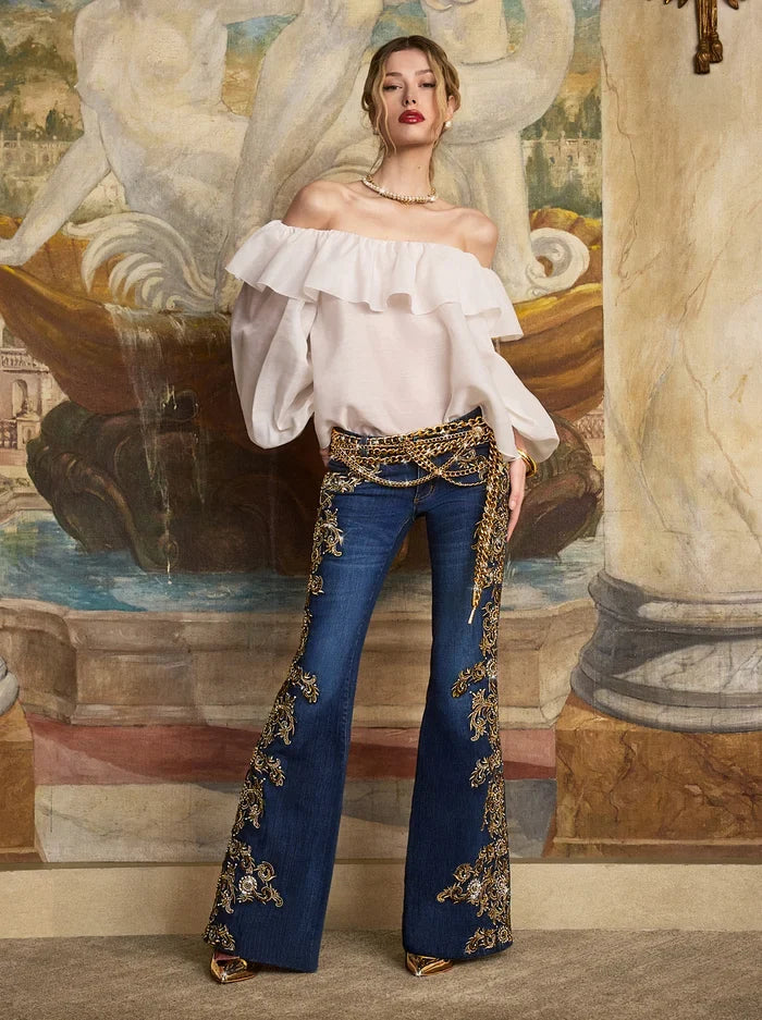 EMRYN EMBELLISHED JEAN-ALICE + OLIVIA