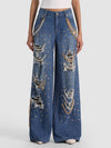HARPER EMBELLISHED RIPPED JEAN-ALICE + OLIVIA