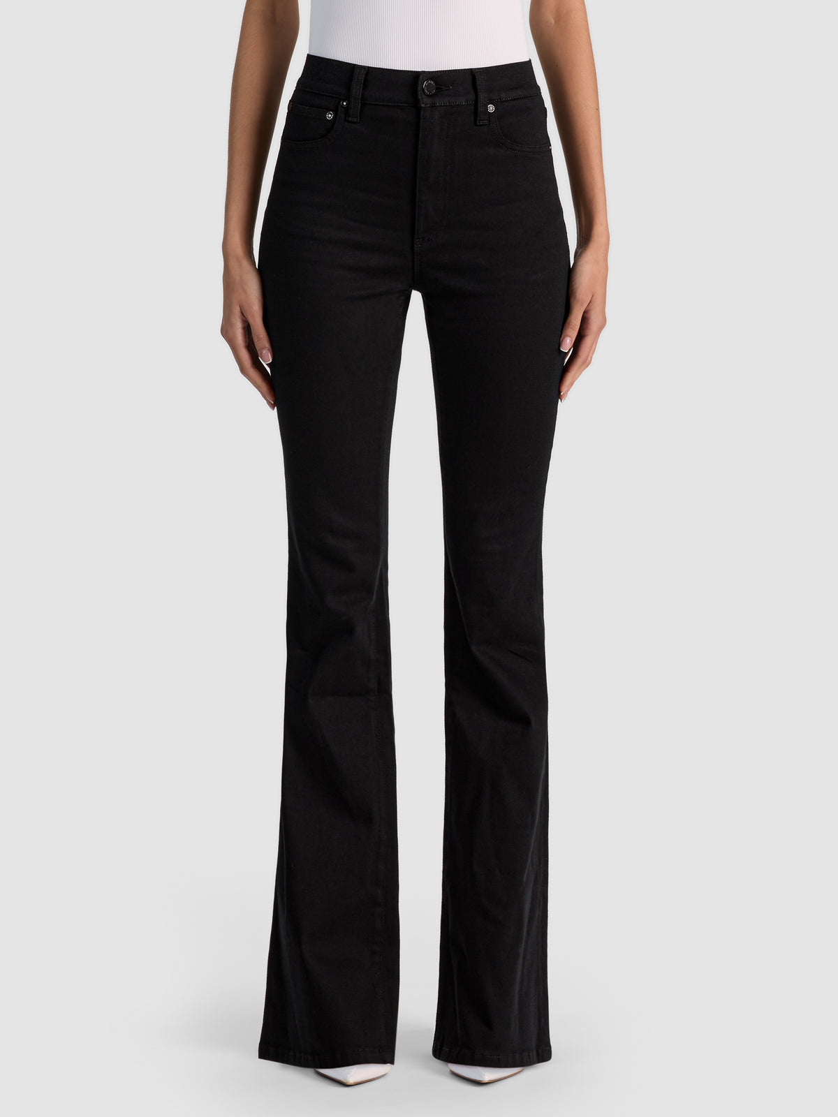 KERRY BOOTCUT JEAN-Black-ALICE + OLIVIA