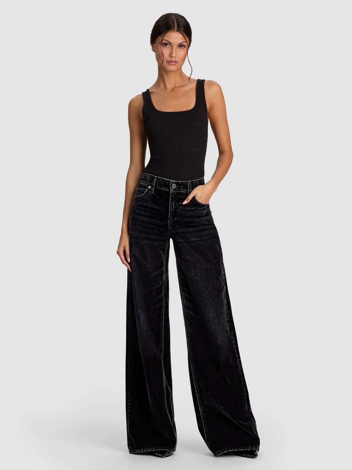 AMAZING LR BAGGY JEAN-ALICE + OLIVIA