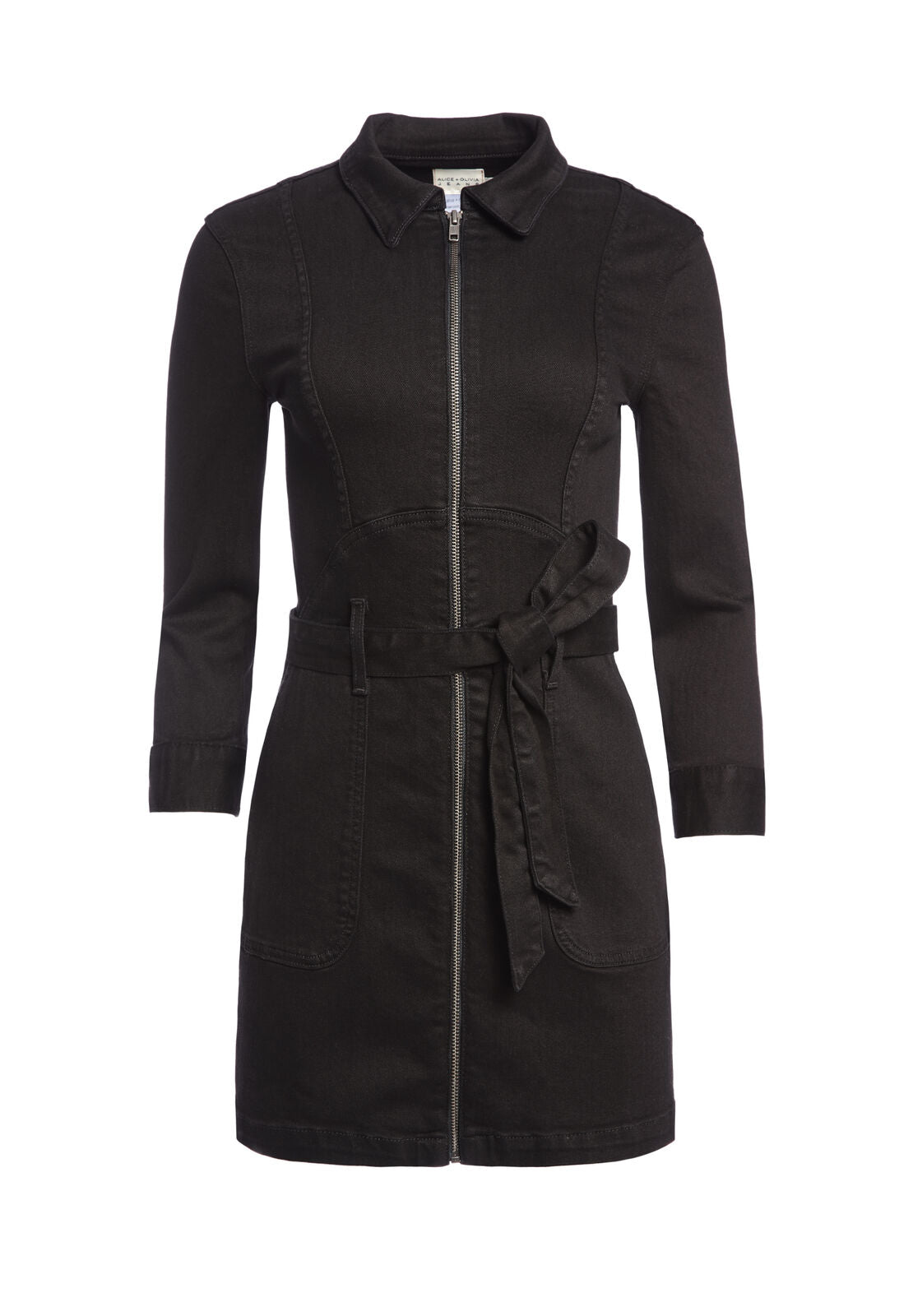 GORGEOUS LONG SLEEVE DENIM DRESS-ALICE + OLIVIA