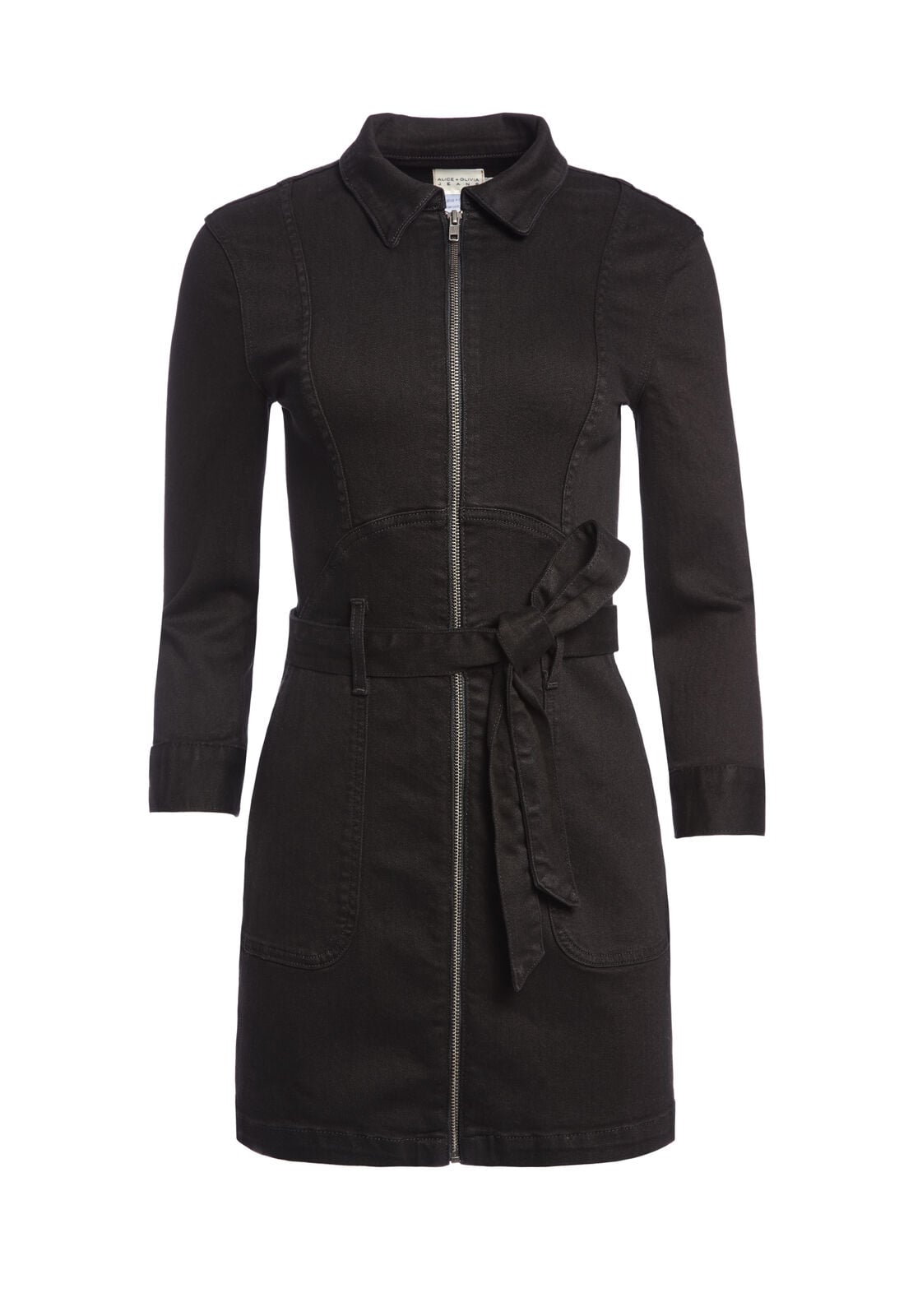 GORGEOUS LONG SLEEVE DENIM DRESS-ALICE + OLIVIA