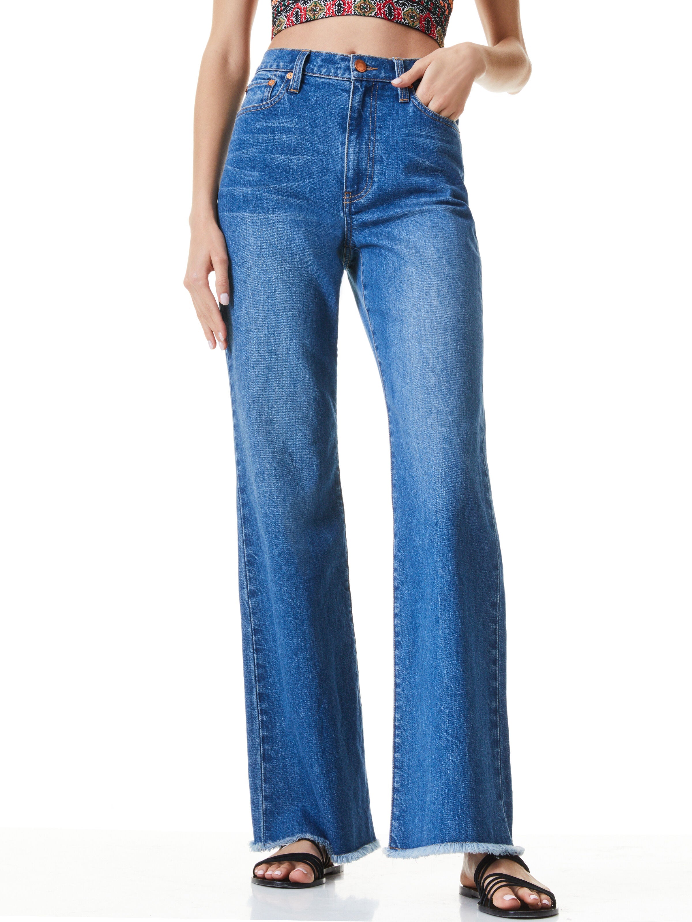 FABULOUS 70S BOOTCUT JEAN-BEST INTENTIONS-ALICE + OLIVIA