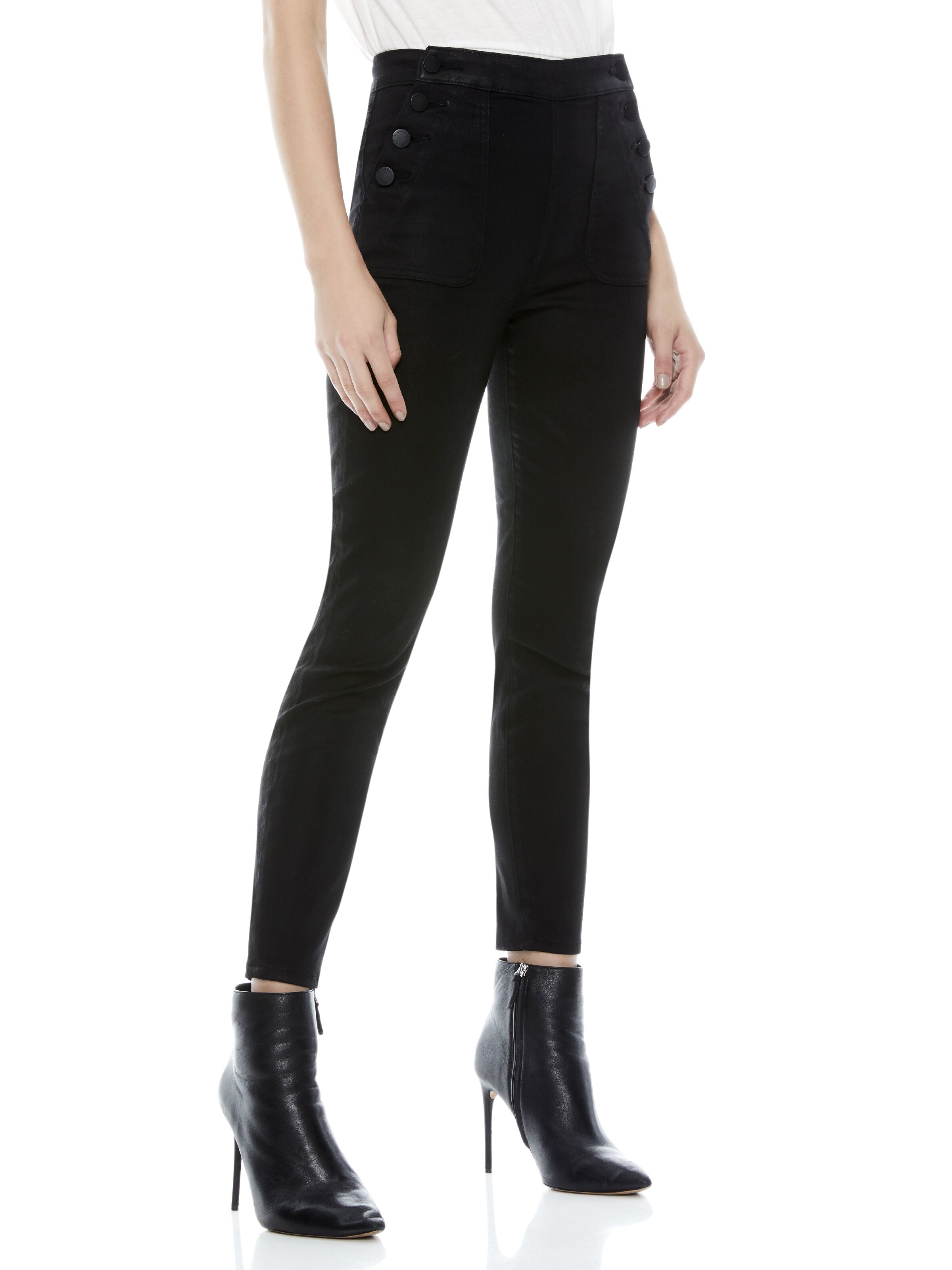 DONALD COATED SKINNY-ALICE + OLIVIA