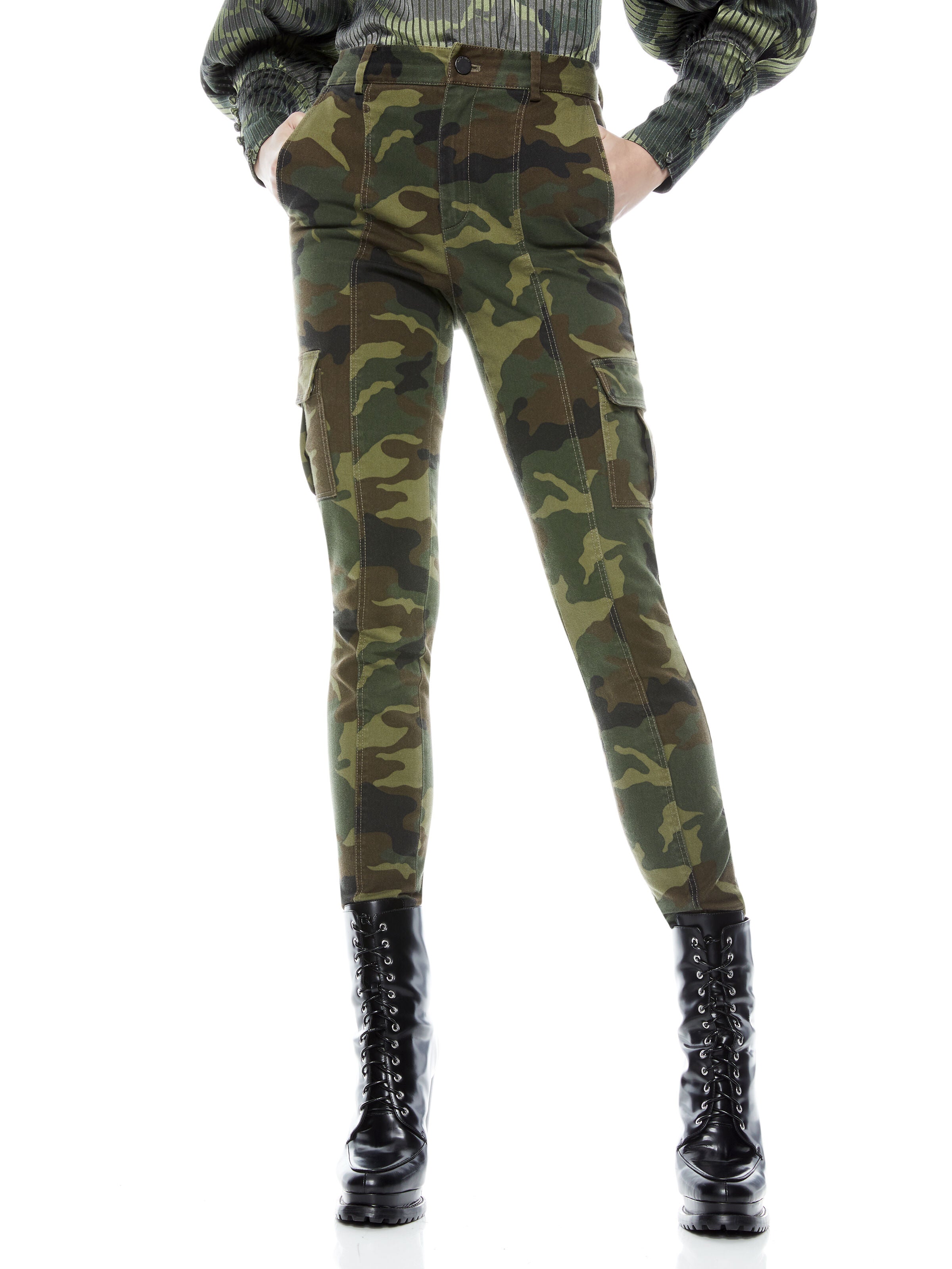 KEITH SLIM CARGO PANT-CAMO GIRL-ALICE + OLIVIA