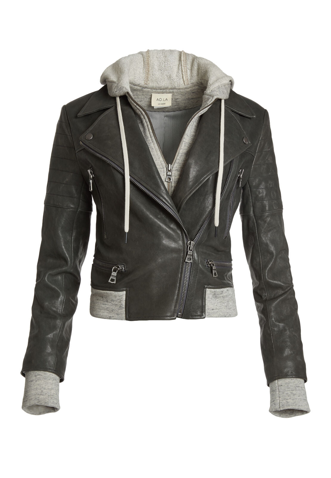 AVRIL HOOD CMB SWTSHRT LTR JKT-ALICE + OLIVIA