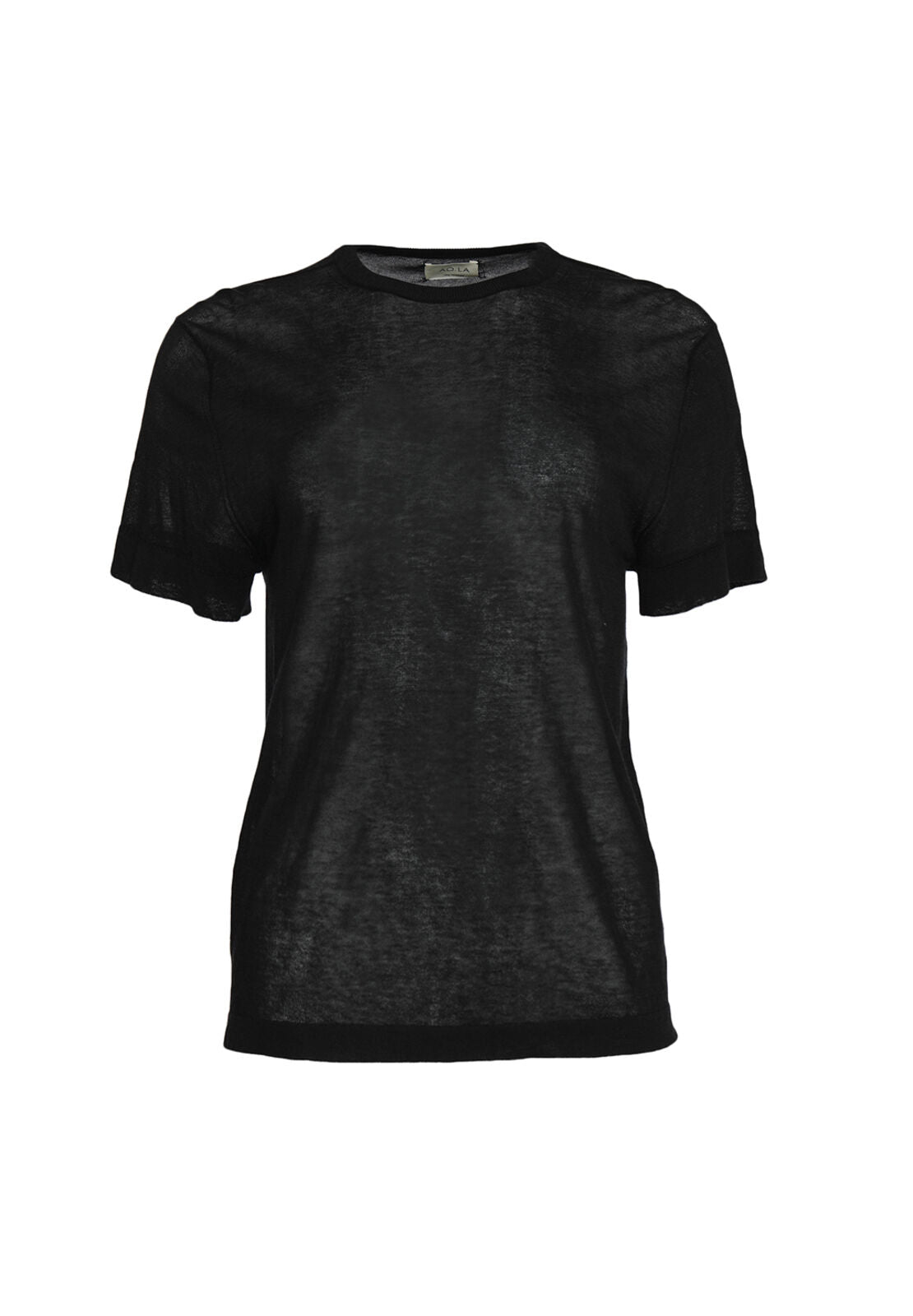 CLARENCE KNIT SS TEE-Black-ALICE + OLIVIA