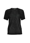 CLARENCE KNIT SS TEE-Black-ALICE + OLIVIA
