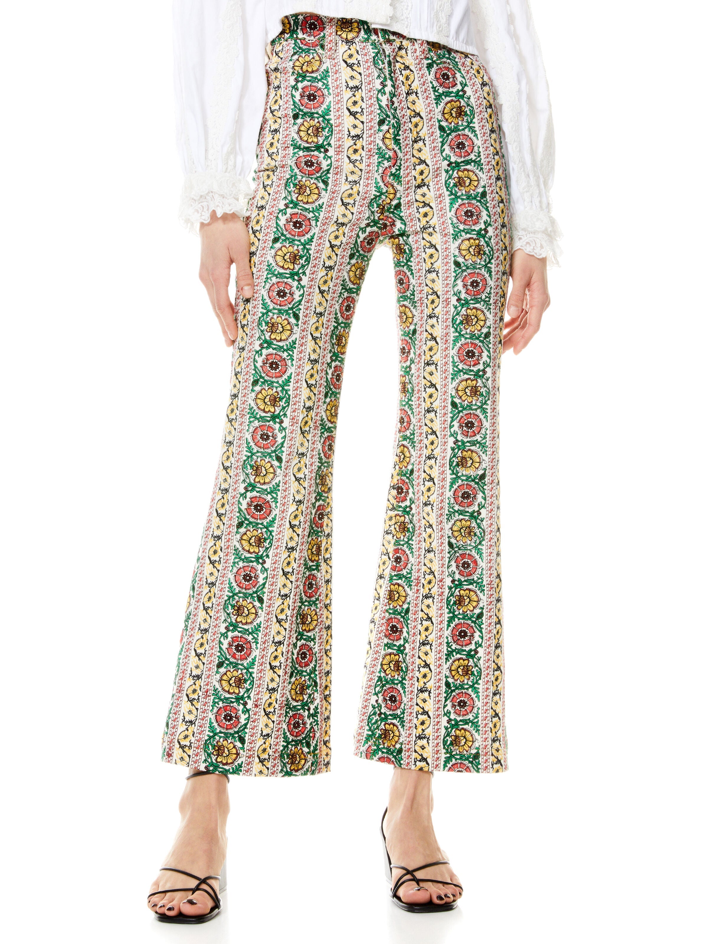 BENEDICT EMBROIDERED FLARE PANT