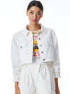 RENEE CROPPED DENIM JACKET-ECRU-ALICE + OLIVIA