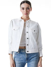 RENEE VEGAN LEATHER COMBO JACKET-OLIVE-ALICE + OLIVIA