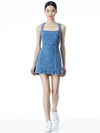 RAMSEY SQUARE NECK MINI DRESS-ALICE + OLIVIA