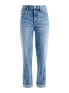 GEORGE HIGH RISE ROLL CUFF JEAN-ROCKY BLUES-ALICE + OLIVIA