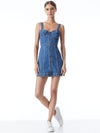 JANESSA MINI DRESS-MONTEREY BLUE-ALICE + OLIVIA