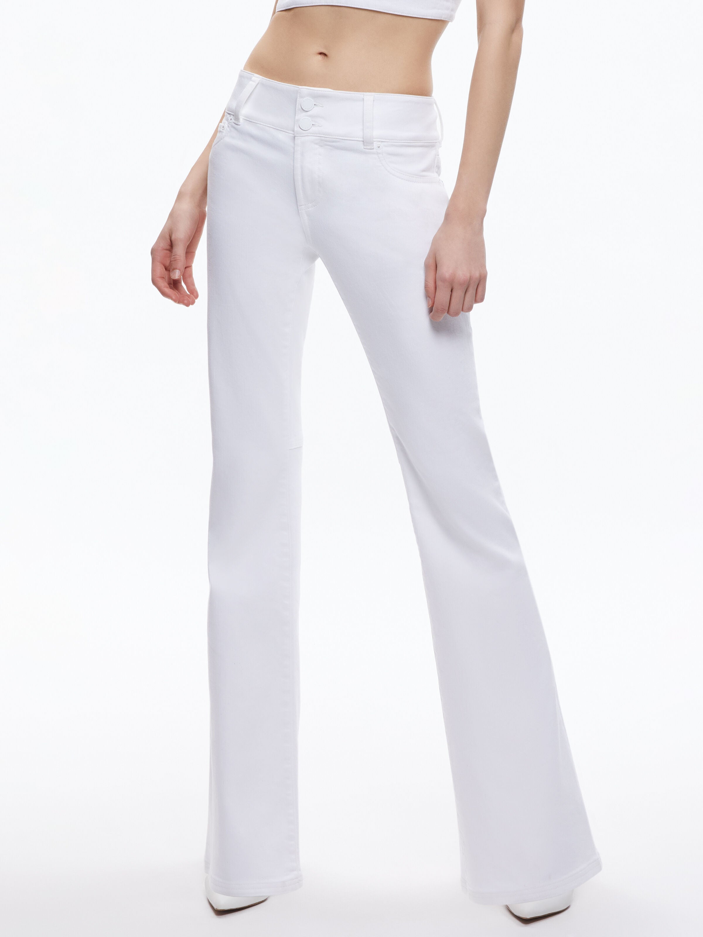 STACEY LOW RISE BELL BOTTOM JEAN-ALICE + OLIVIA