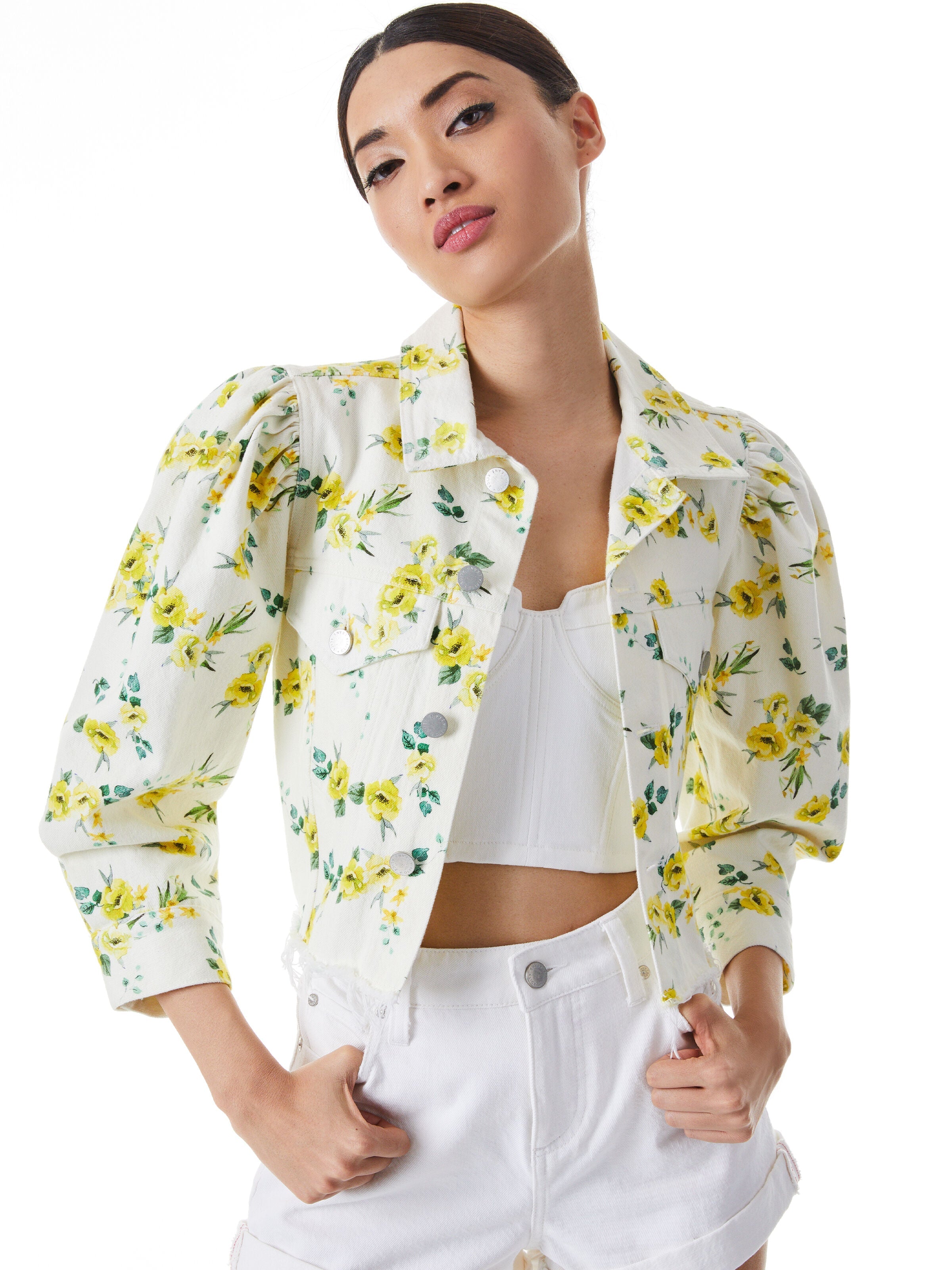 LANA DENIM JACKET-ALICE + OLIVIA