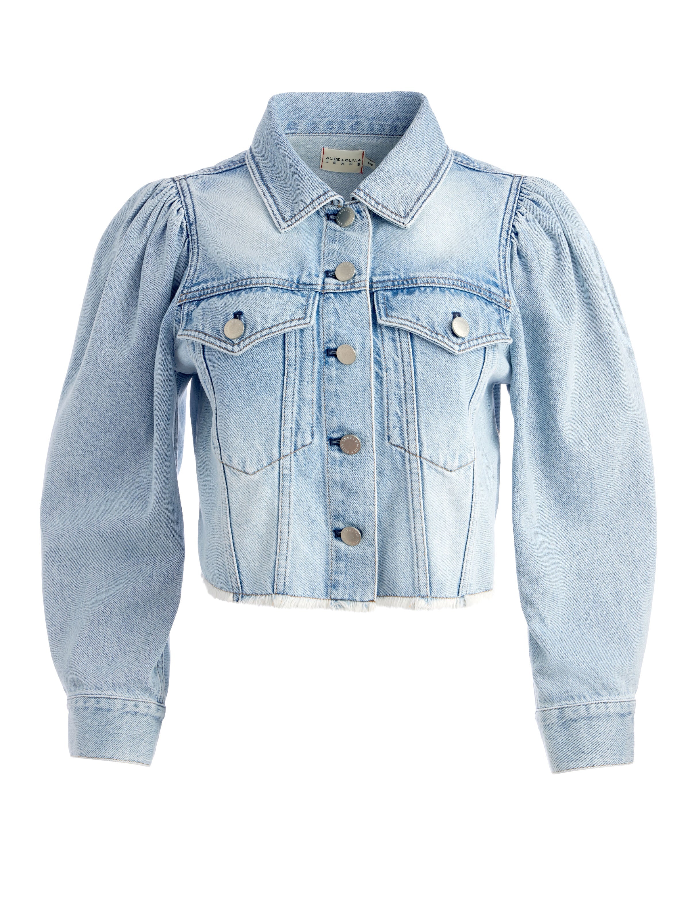 LANA DENIM JACKET-ROCKSTAR BLUE-ALICE + OLIVIA