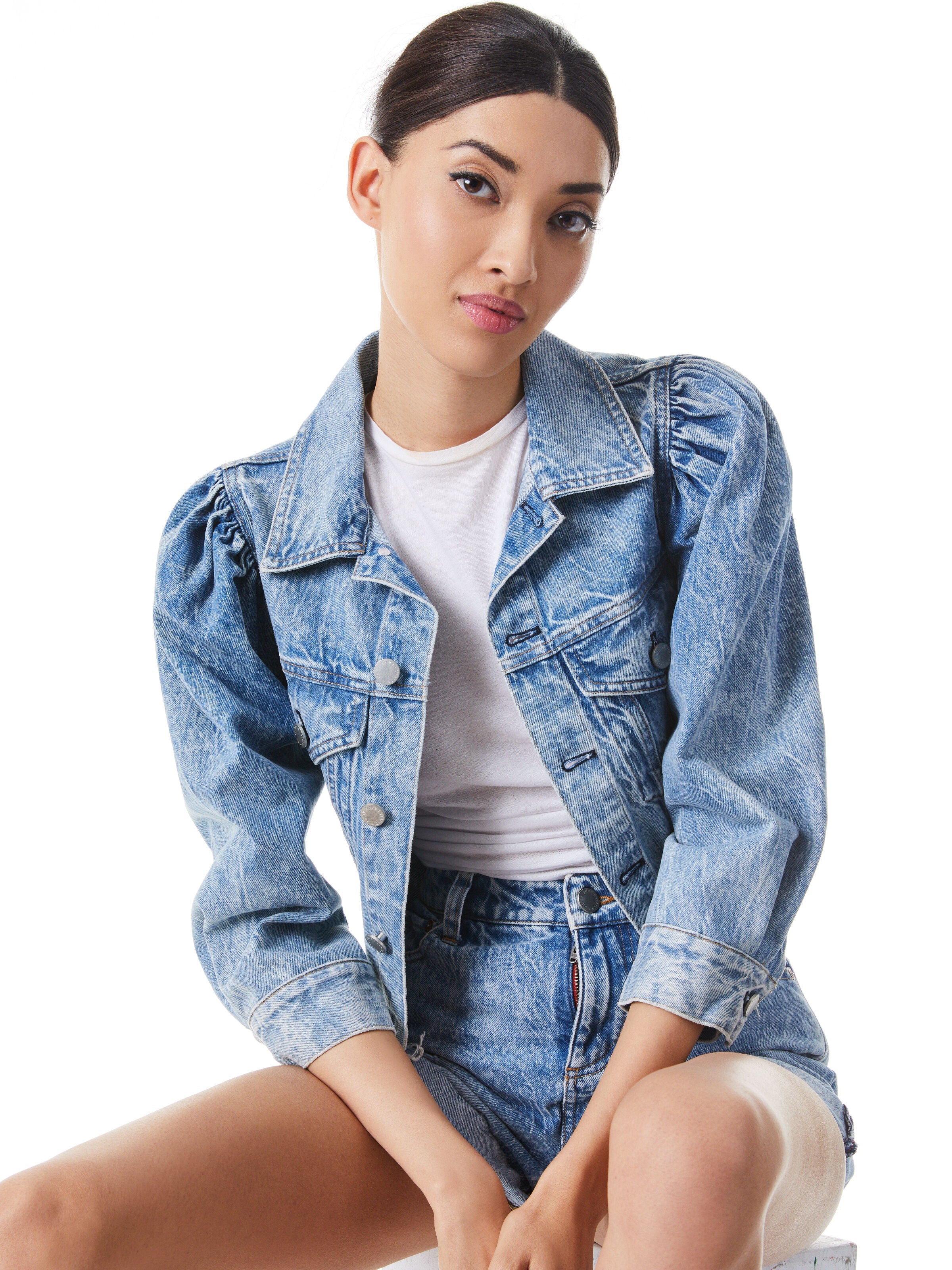 LANA DENIM JACKET-ALICE + OLIVIA