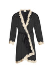 BRILEY LACE COMBO ROBE W TIE-BLACK/NUDE-ALICE + OLIVIA
