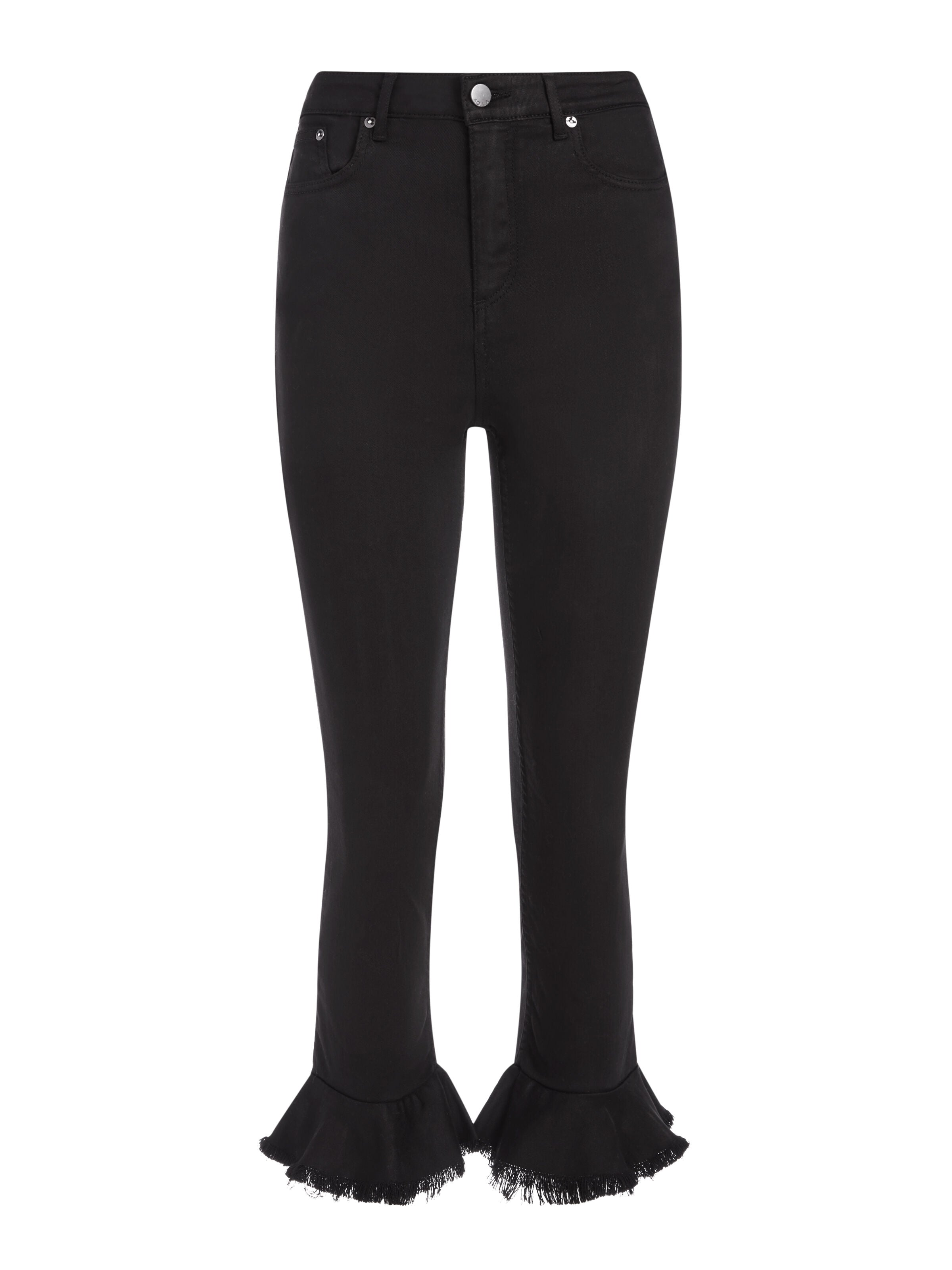 ZOE RUFFLED HEM JEANS-ALICE + OLIVIA
