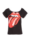 MIKEY WIDE NK ROLL CUFF TEE-ALICE + OLIVIA