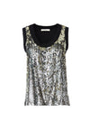EMMETT SEQUIN TANK TOP-ANTIQUE SILVER/BLACK-ALICE + OLIVIA