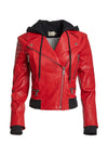 AVRIL HOOD CMB SWTSHRT LTR JKT-ALICE + OLIVIA