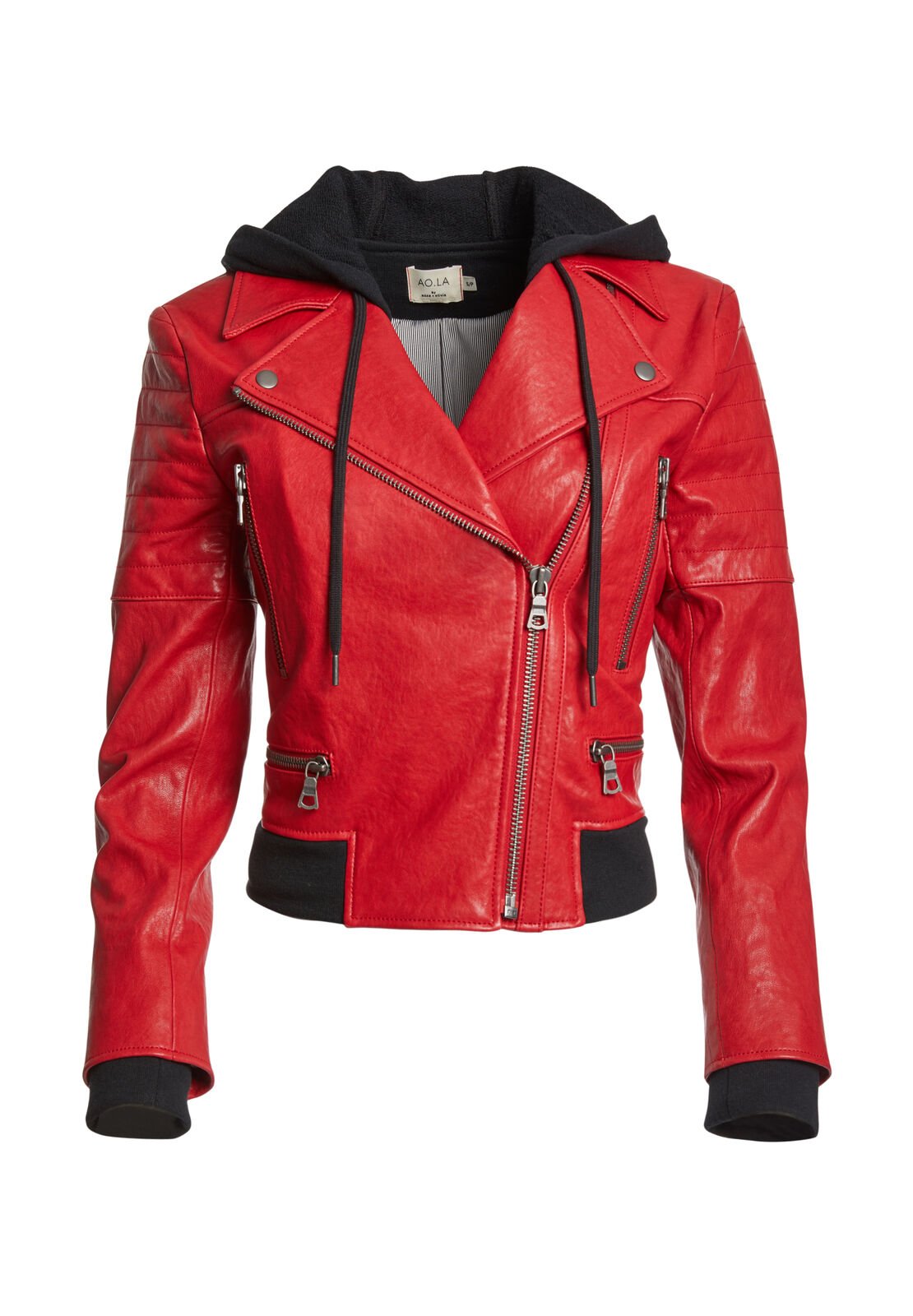 AVRIL HOOD CMB SWTSHRT LTR JKT-ALICE + OLIVIA