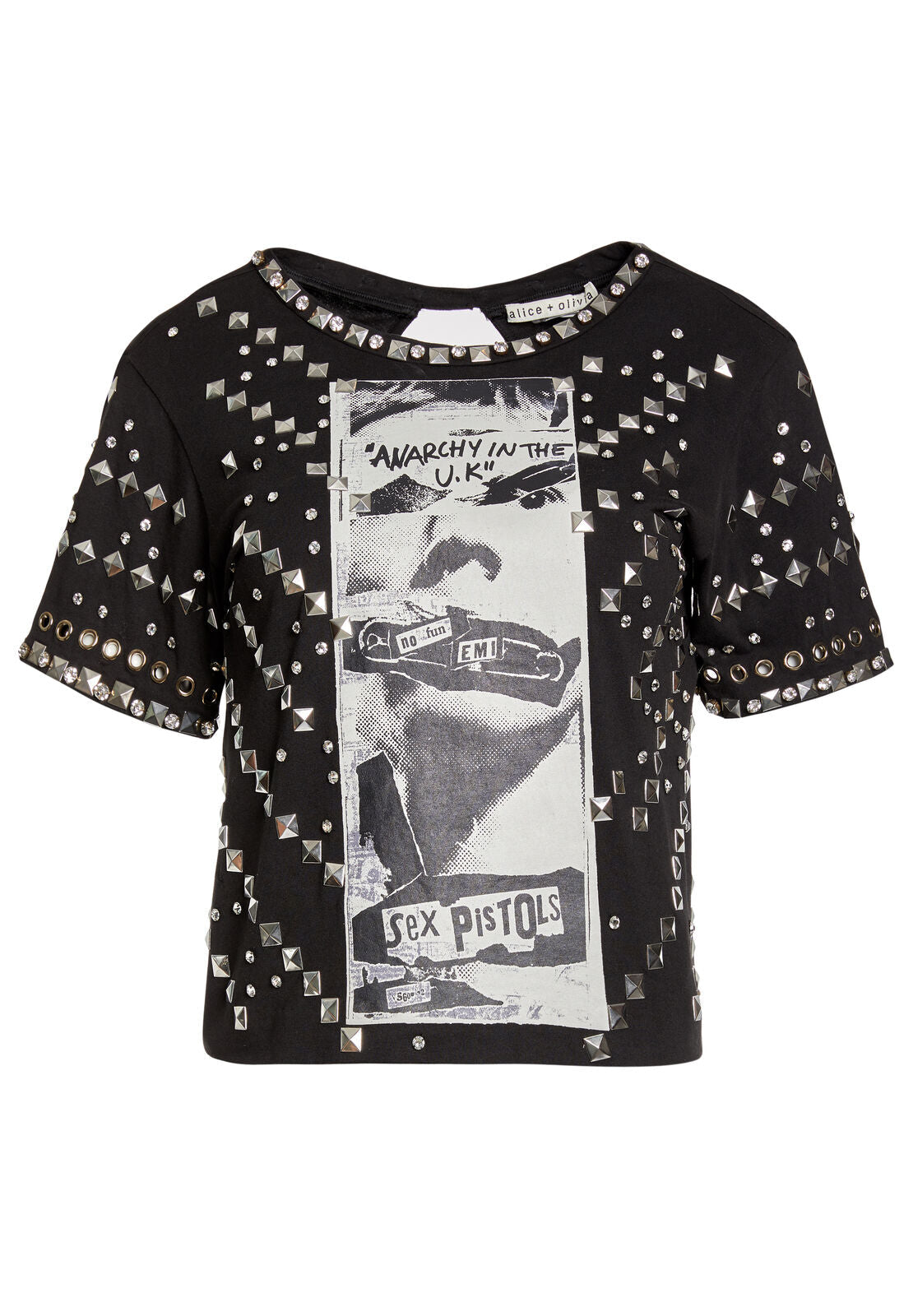 MICKEY STUDDED CROP TOP-FRENCHY-ANARCHY-ALICE + OLIVIA
