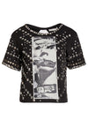 MICKEY STUDDED CROP TOP-FRENCHY-ANARCHY-ALICE + OLIVIA